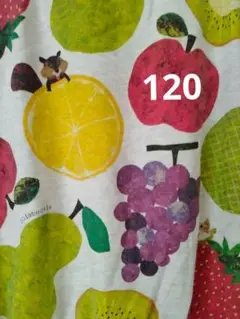 klädSkåp フルーツ柄 半袖ワンピース チュニック 120