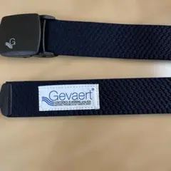 Gevaert ネイビー ウェビングベルト