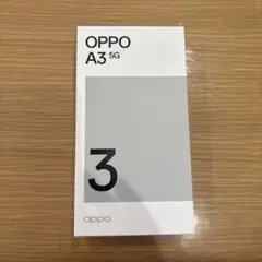 OPPO Ａ３ 5g ブラック　開封起動済み品