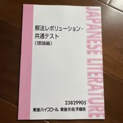 【新品未使用】解法レボリューション・共通テスト（理論編）