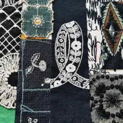 mina perhonen.刺繍ハギレ.ハンドメイド.はぎれ♢♢♢