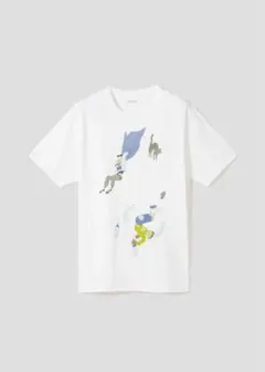 クロとシロ 飛ぶ｜Tシャツ　グラニフ　松本大洋　鉄筋コンクリート　XXL