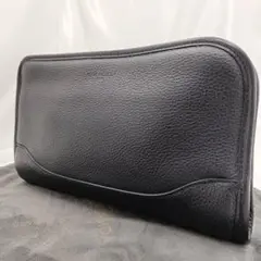 美品 ペッレモルビダ レザー クラッチバッグ セカンドバッグ ネイビー