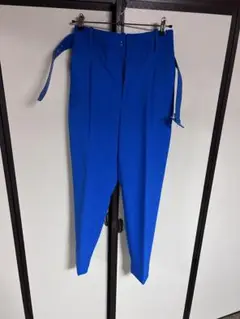 ブルーパンツ　ベルト付き　ZARA サイズS
