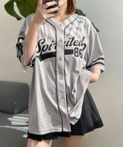 WEGOベースボールメッシュビッグシャツ