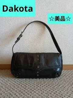 【美品】Dakota ダコタ ワンハンドル バッグ ショルダー ブラック 本革