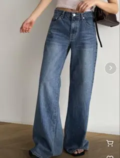 CANAL JEAN El mar　エルマール　ローウエストデニムパンツ　M