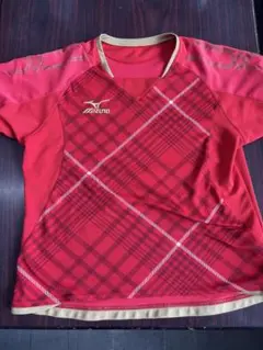 Mizuno チェック柄レッドウェア