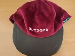 OUTDOOR バーガンディ ハンチング帽