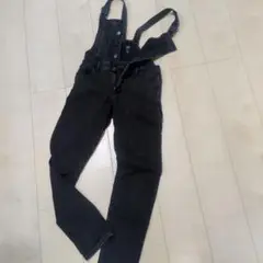 【美品】GAP ダークグレー オーバーオール 150