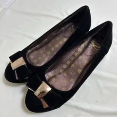SAVOY ブラック フラットシューズ