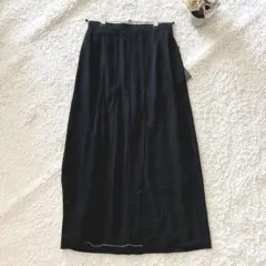 イルドボヌール 黒 ロングスカート 11 新品 ポリエステル