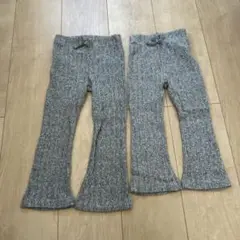 zarababy ニットフレアパンツ２枚セット