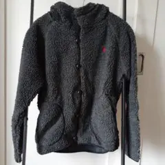 ジムフレックス　フリースジャケット グレー 赤い馬の刺繍