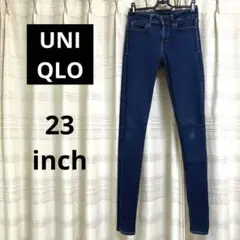 【匿名配送】UNIQLO スキニーパンツ レディース 23サイズ ブルーデニム