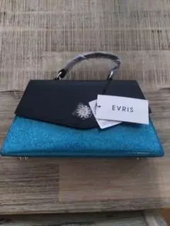 ♡早い者勝ち♡EVRIS グリッターバッグ ブラック/ブルー
