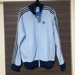 【新品】adidas トラックジャケット クラシック ジャージ ブルー Ｍサイズ