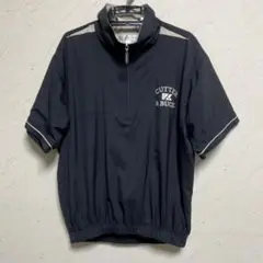 【CUTTER & BUCK】 カッターアンドバック　半袖ゴルフジャケット　黒M