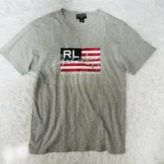 ポロジーンズカンパニー　アメリカ国旗　Tシャツ　グレー