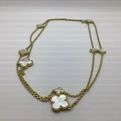 美品 クローバーデザイン ネックレス