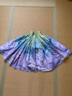 BOZO PAULOA パウスカート希少 ボゾ・プアロア】青・紫のパウスカート ヤシ柄【コットン100