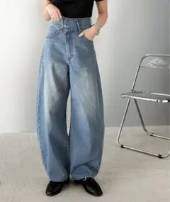 【新品】Classical Elf アシメウエストカーブデニムパンツ