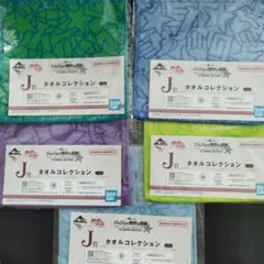 一番くじジョジョの奇妙な冒険　J賞タオルコレクション　5種セット