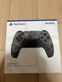 PS5 DualSense ワイヤレスコントローラー グレー カモフラージュ