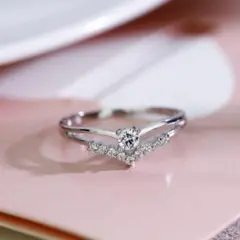 指輪 マルチドリル ダイヤモンド シルバー 結婚 婚約 誕生日 記念日 ギフト