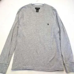 Polo Ralph Lauren グレー メンズワッフル長袖 シャツ M