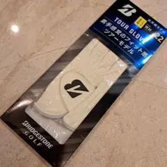 BRIDGESTONE♥ツアーグローブ 22 ホワイト右手用