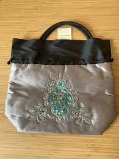 Nanfan ビーズ＆スパンコール手刺繍バッグ（巾着）