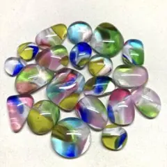 琉球ガラスナギット20個【カラフルMIX】
