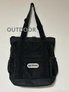 お値下★OUTDOOR アウトドア　メッシュトートバッグ　 ブラック　即購入OK