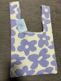 新品未使用　ニットバック　花柄
