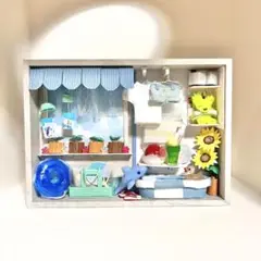 プール日和の部屋　エコクラフト　ミニチュア雑貨　ディスプレイ　オブジェ