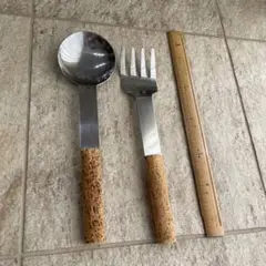 サービングスプーンとフォークセット