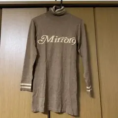 Mirror9 ブラウン ハイネック ワンピース