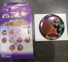全スーパー戦隊展 メタリック缶バッジ リュウソウジャー リュウソウレッド
