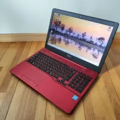 【早い者勝ち】美品⭐️赤ノートパソコン⭐️在宅ワークに最適⭐️Windows11