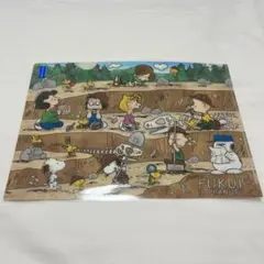 新品未使用　福井県　ご当地スヌーピー　恐竜発掘　クリアファイル　アンディ　オラフ