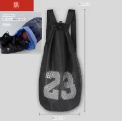 新品未使用 大 マイケルジョーダン ナップザック ブラック 黒 NBA ブルズ