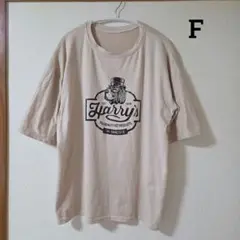 Tシャツ　ベージュ　ゆったり　タグ無し