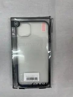 ② iphone 14 plus ジャケット型 クリアケース ブルー ネイビー