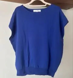 grove やわらかドライタッチフレンチスリーブニット