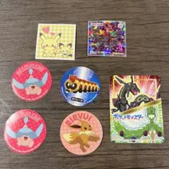ポケモン　シール　イーブイ　ポケピース　黒いレックウザ　ミブリム