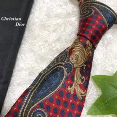 Dior ディオール　ペイズリー　ネクタイ　総柄　お洒落　デザイン　一点物