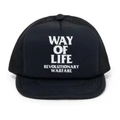 新品未使用 MESH CAP WAY OF LIFE BLACK 黒