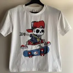 骸骨デザイン Tシャツ ホワイト