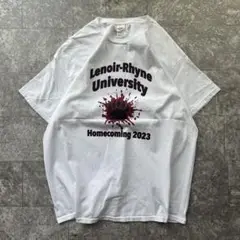 メンズ 古着 ヘインズ Hanes カレッジ ロゴ Tシャツ 白 ホワイト